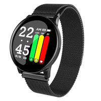 Smart Watch Round Single Point Exercise Pedometer Heart Rate Monitor Smart Bracelet