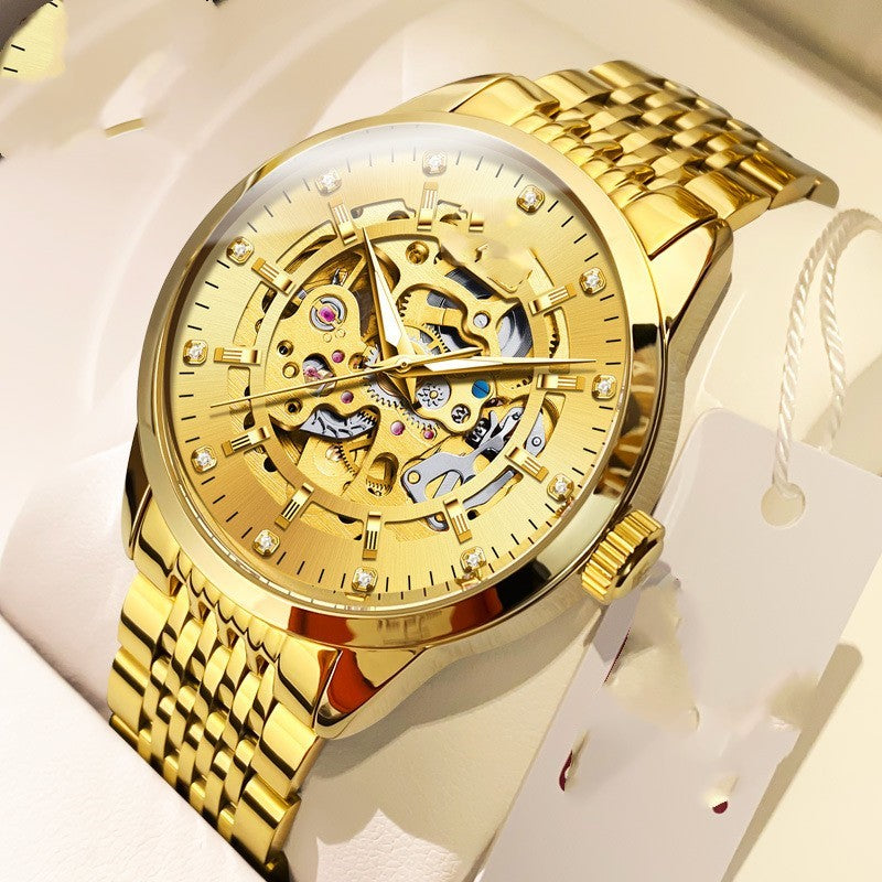Fully Automatic Mechanical Hollowed Out Men's Watch