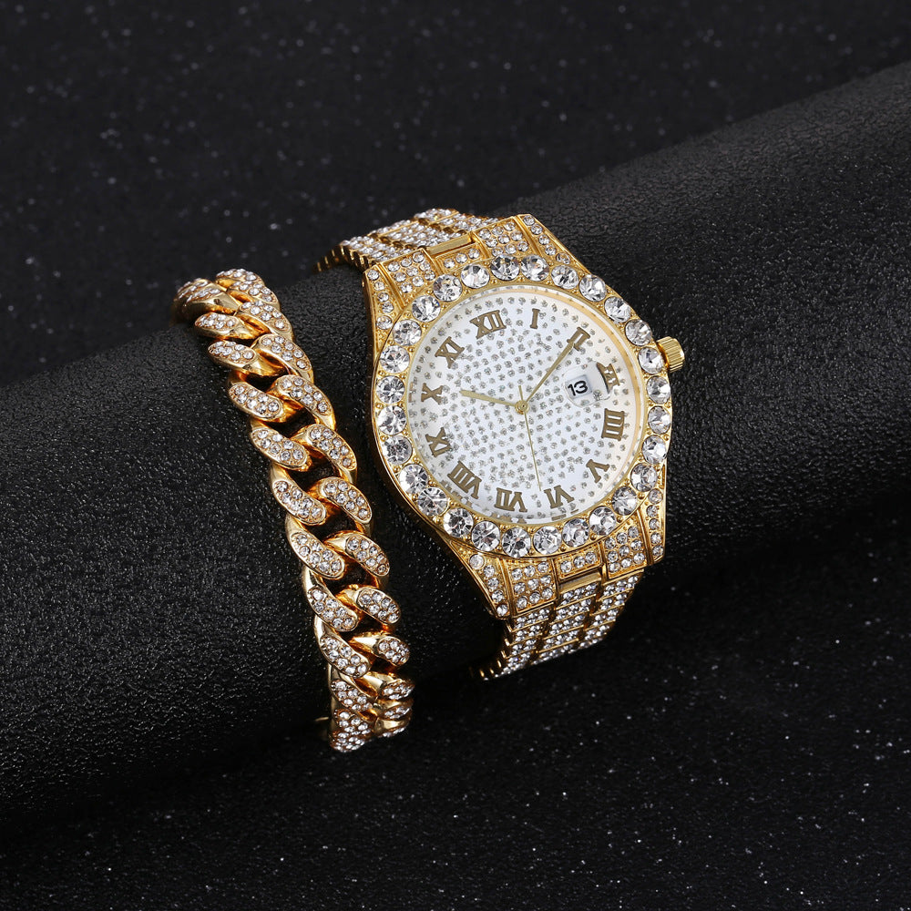 Fashion Hip Hop Chain Diamond Watch