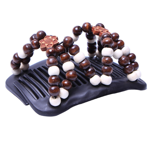 Vintage Elastic Hairpin Stretch Hair Comb Hot Sales Beaded Hair Magic Comb Clip Beads Pin Ladies Hair Accessories