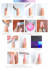 Nail phototherapy gel base quick extension glue