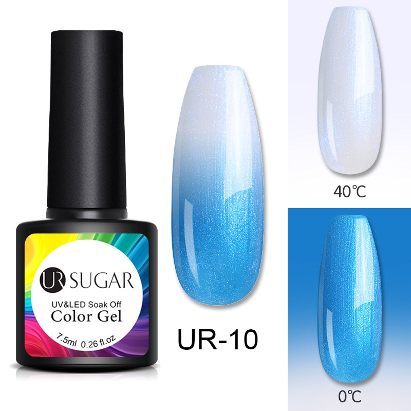 Glitter glitter temperature change nail polish