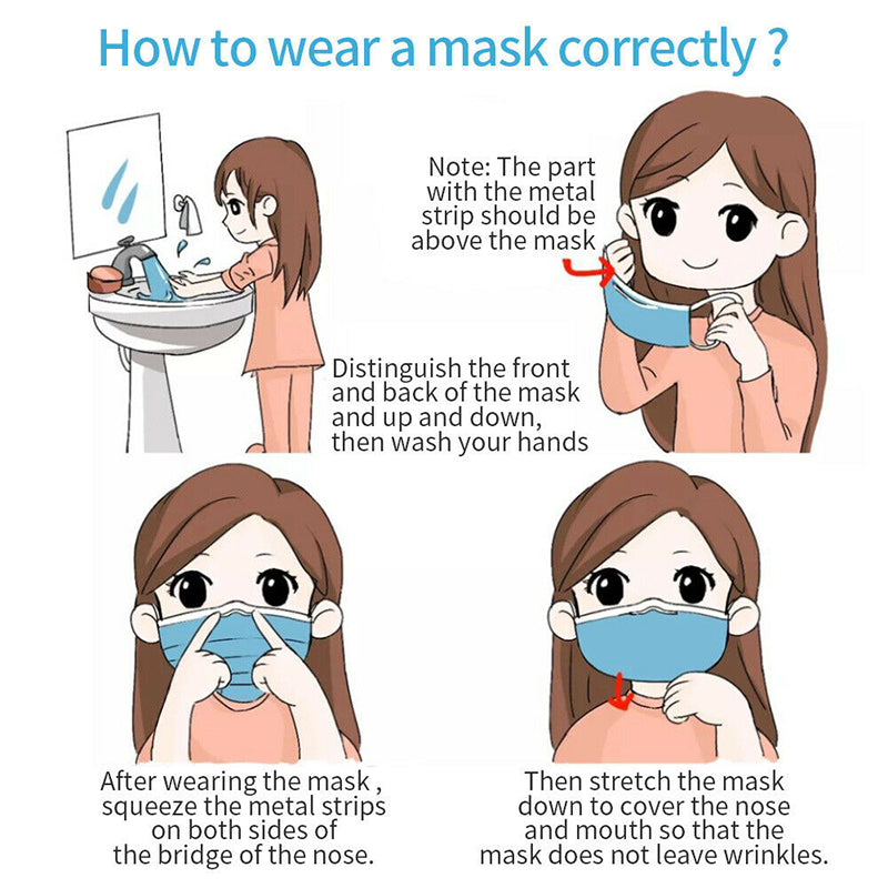 Professional Medical Mask Disposable 3-Ply Face Mask Antiviral Medical-Surgical Mask