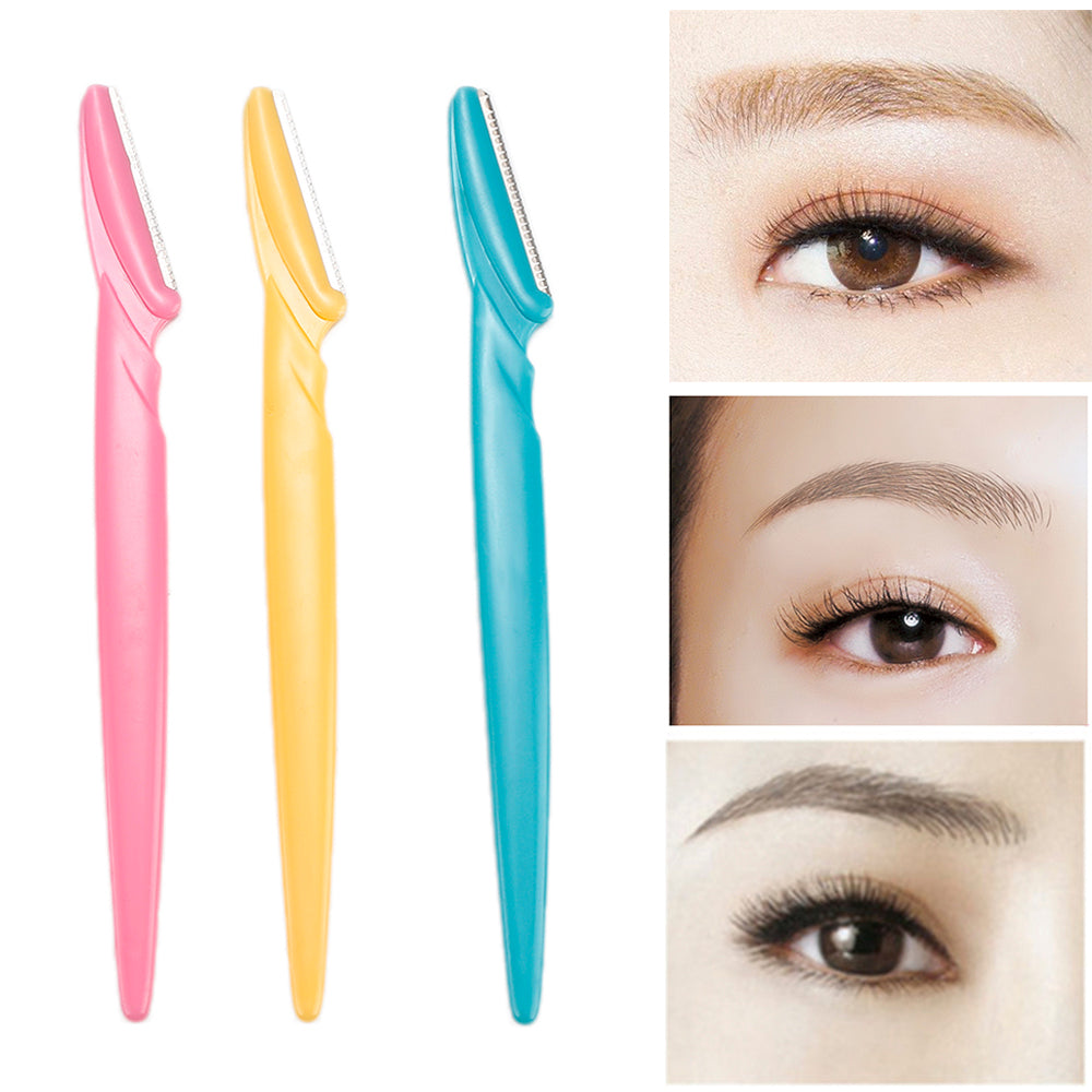Stainless steel eyebrow shaping tool