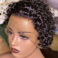 Black Short Curly Hair African Small Curly Fluffy Style