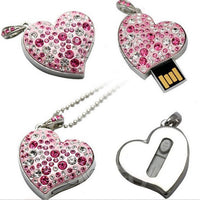 Heart Shaped USB Flash Drive With Drill