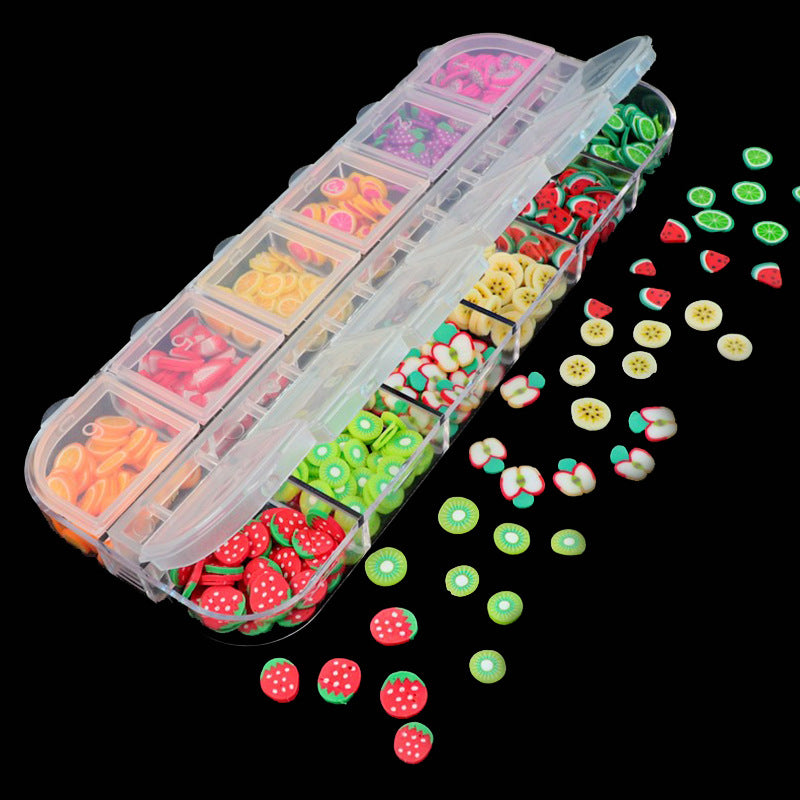Fruit Slice Soft Pottery Slice Diy Material Crystal Mud Filling Slime Jewelry Nail Accessories