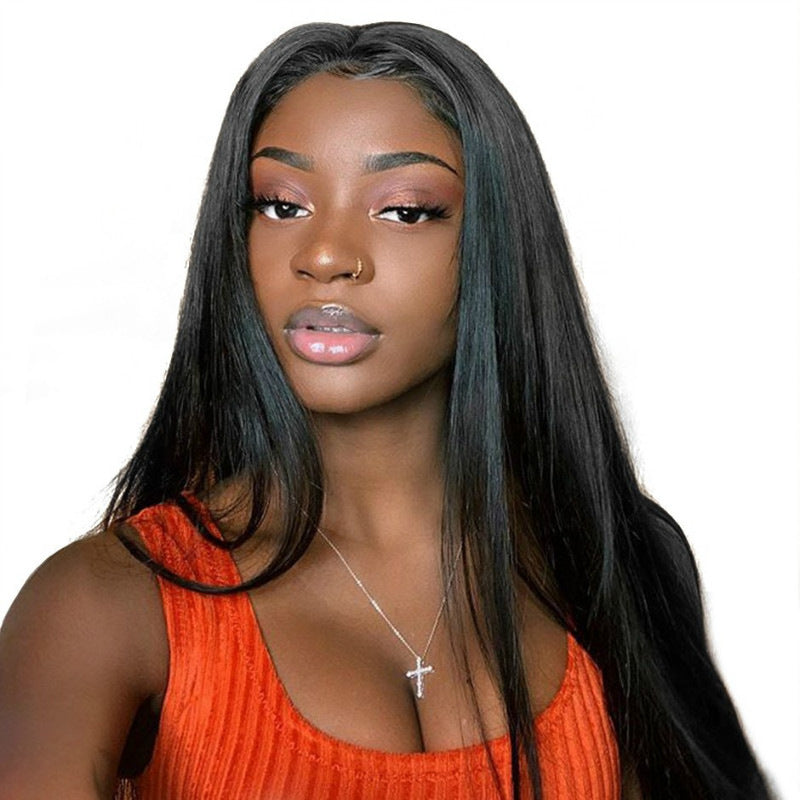Wig Female Long Straight Hair Long Straight Wigs Africa Fashion Foreign Trade Chemical Fber Headgear