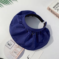 Ladies Outdoor Sun-Protect Shade Folding Headband Shell Sun Hat