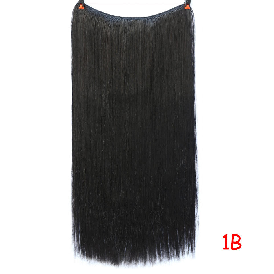 Straight And Curly Hair High Temperature Silk Fish Line Hair Extension Piece
