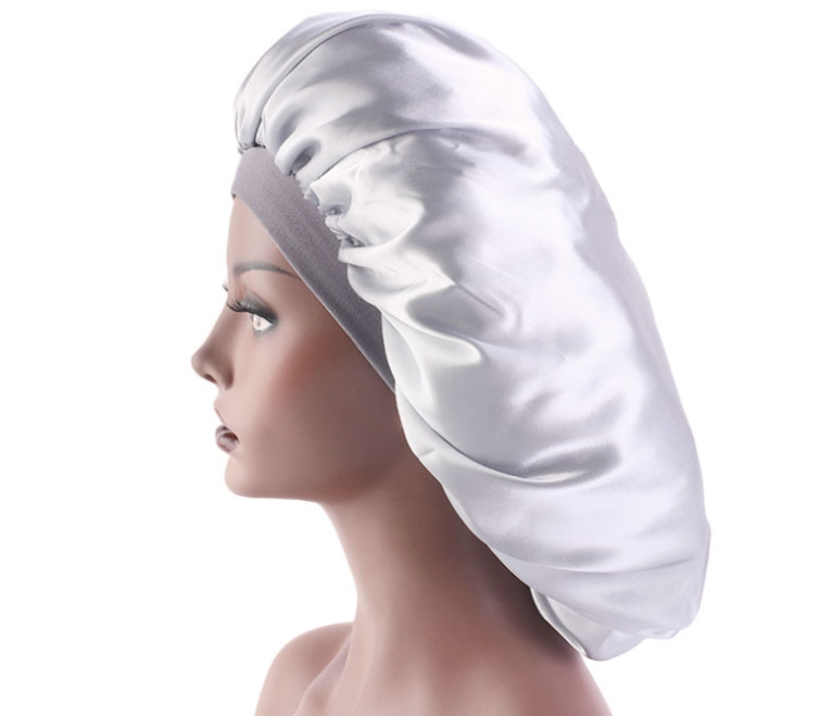 Beauty print Satin silk Bonnet sleep night cap