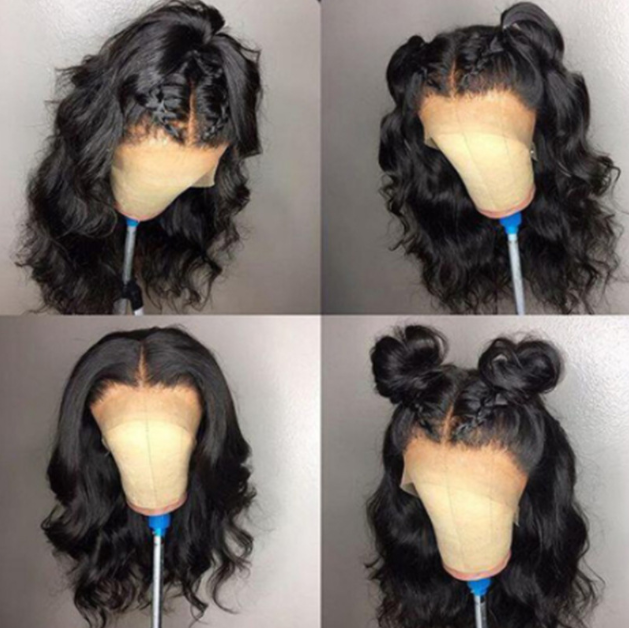 Full lace mid-length curly hair