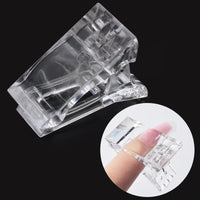 Transparent Nail Tips Clip Poly Gel Quick Building Finger Extension Plastic Builder 5 10Pcs
