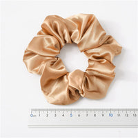 Satin Cloth Large Intestine Circle Hair Tie Set Solid Color