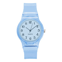 The New Transparent Color Plastic Strap Dial Fashion Trend Watch