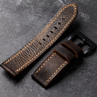 Straight Interface Manual Folding Head Layer Cowhide Strap