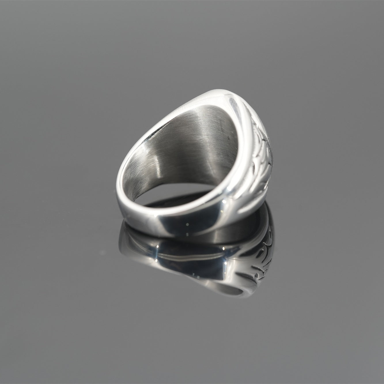 Fashion Brand Hip Hop Cool Retro Titanium Steel Ring For Men