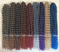 Crochet wig water ripple