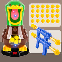 Interesting Soft Bullet Gun Score Target Duck Kids Shooting Toys Shooter Foam Ball Battle Educational Air Power Popper Xmas Gift