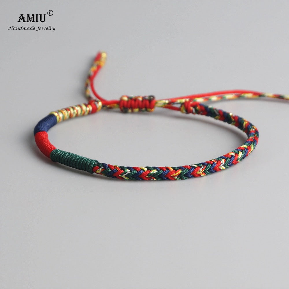Bracelets & Bracelets pour femmes hommes à la main noeuds vert corde amulette cadeau Bracelet