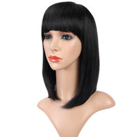 European And American Wigs With Bangs And Real Hair