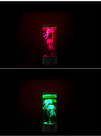 LED Jellyfish Aquarium Lamp Night Light USB Powered