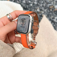 Autumn And Winter Korean Butterfly Buckle Genuine Leather Watch Strap