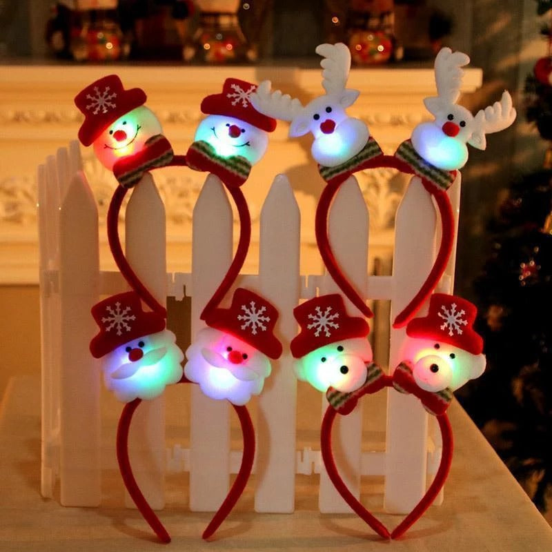 Christmas headband with lights