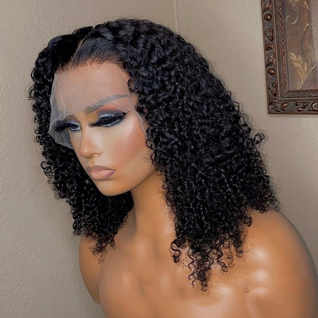 Jerry Curly 13x4 Lace Front Human Hair Wigs150
