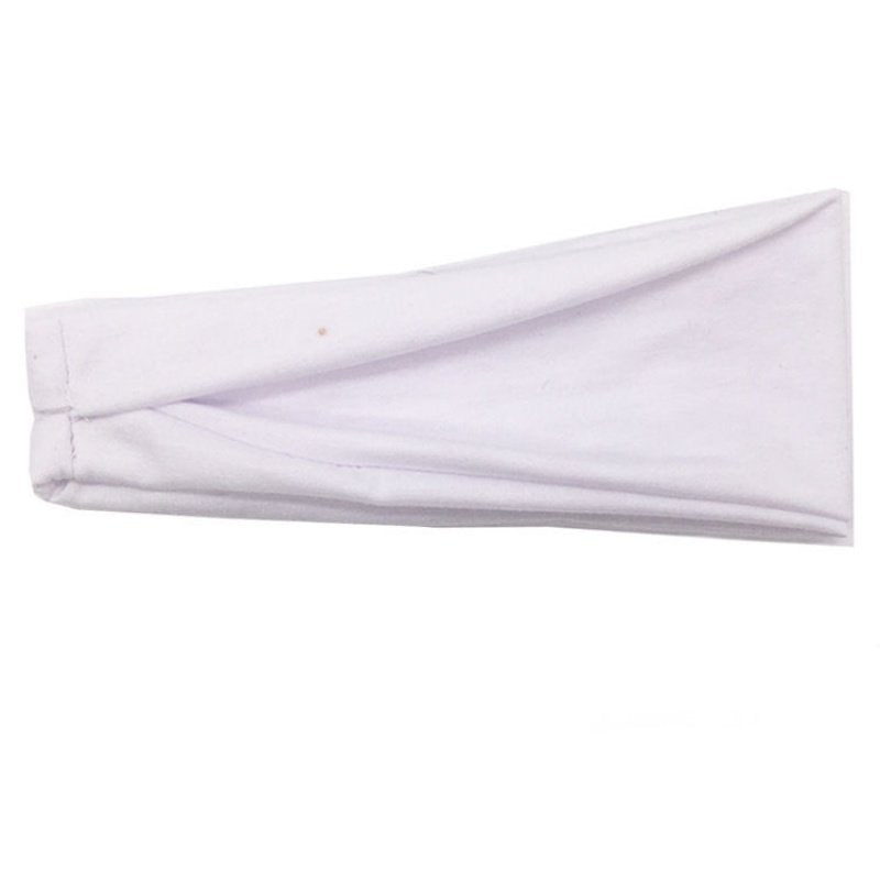 Sports stretch solid color striped running headband