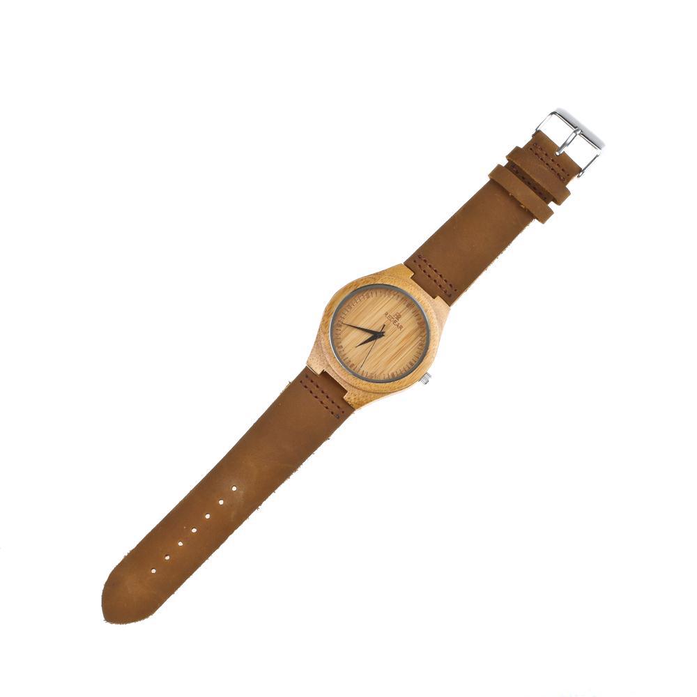 Bamboo quartz watch