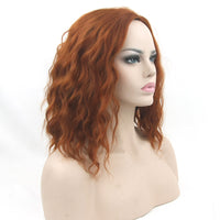 Black Short Curly Hair Cap, High Temperature Silk Short Hair Cosplay Wig Headgear