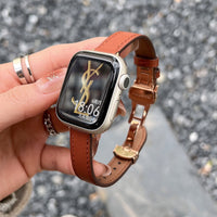Autumn And Winter Korean Butterfly Buckle Genuine Leather Watch Strap