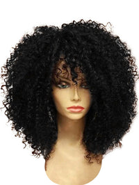 Afro-black Volume Puffy Explosion Solid Color