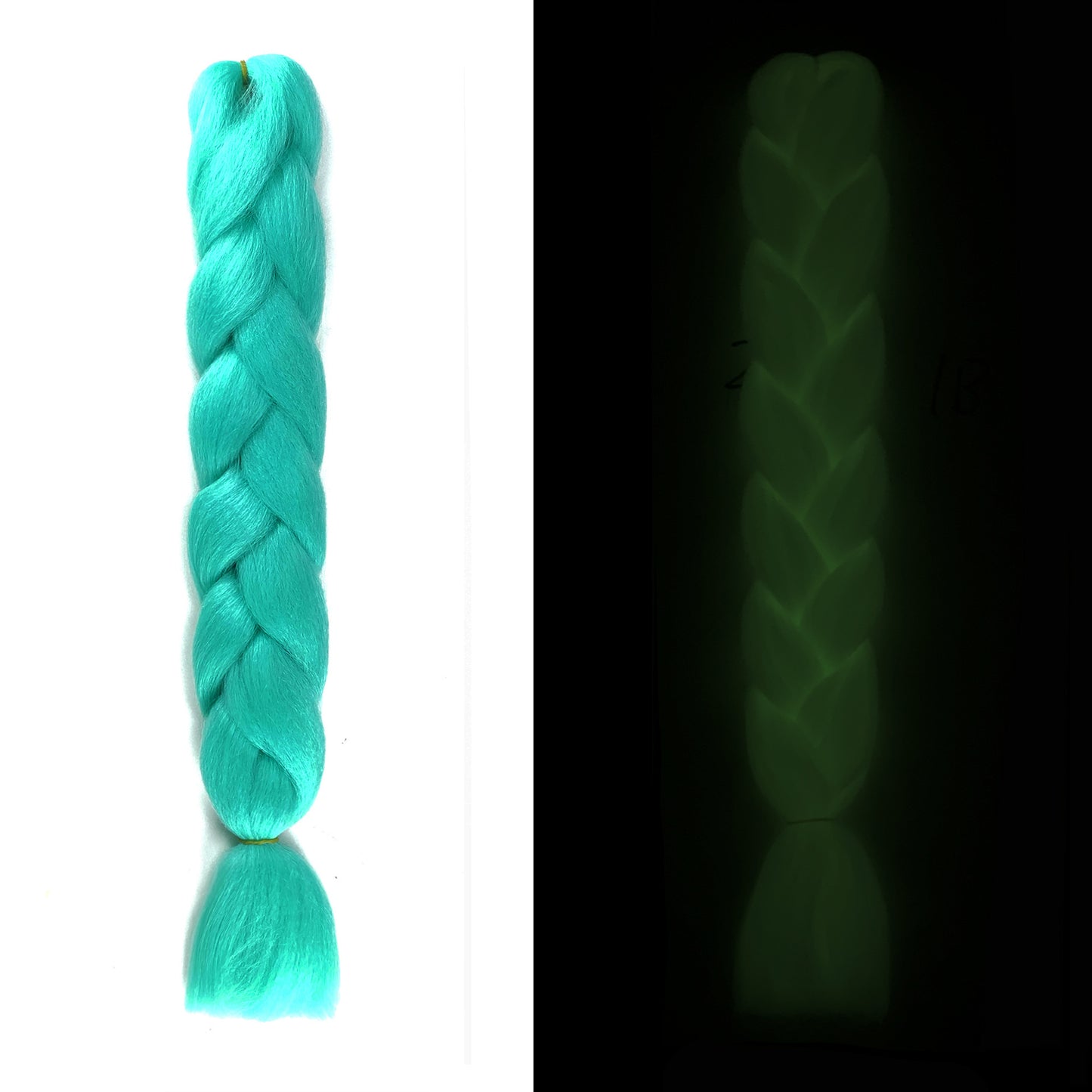 Luminous Fluorescent Chemical Fiber Wig Big Braid