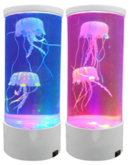 LED Jellyfish Aquarium Lamp Night Light USB Powered