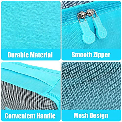 GUMTAPE Travel Organiser Packing Bags,6 PCS Travel Packing Cubes Set for Clothes Travel Luggage Organizers Storage Bags