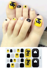 Nail Foot Sticker Cute Waterproof Foot Nail Sticker