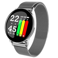 Smart Watch Round Single Point Exercise Pedometer Heart Rate Monitor Smart Bracelet