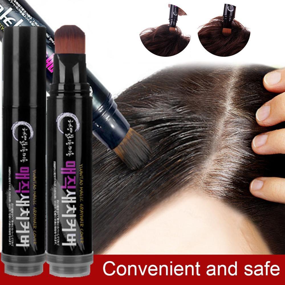 Temporary Hair Color Brush And Comb DIY Hair Color White Wax One-time Color Hair Grey Cream Hair Dye Pen