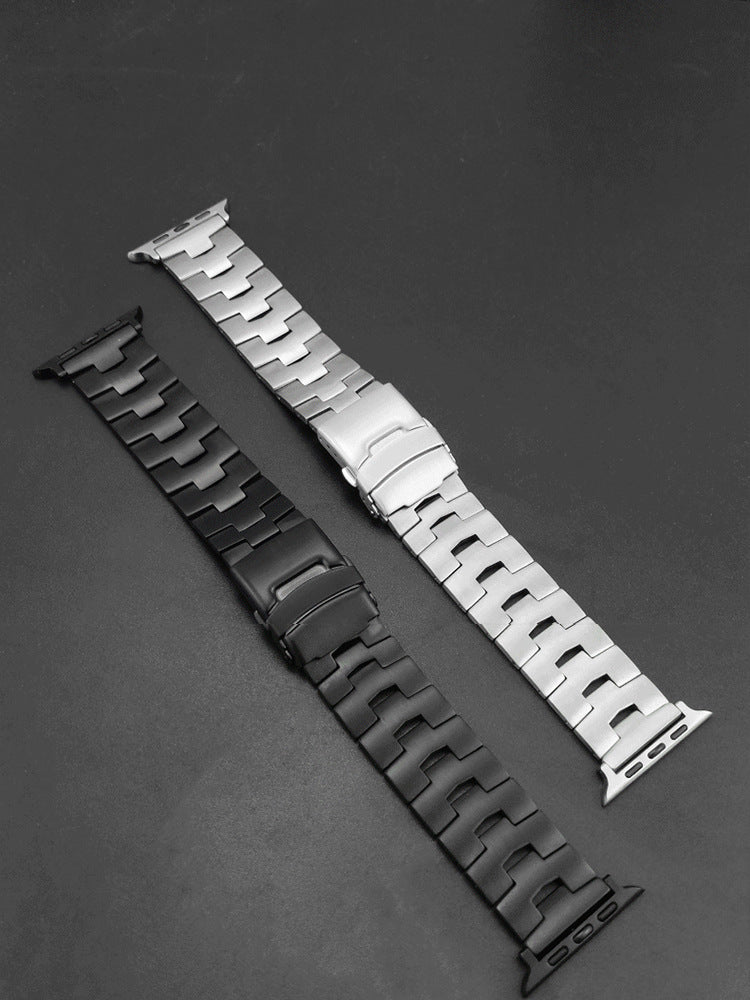 Oracle double safety buckle watch titanium belt