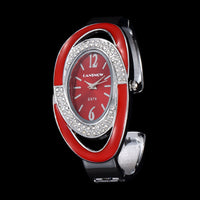 Diamond Oval Bracelet Women's Quartz Business Watch Women