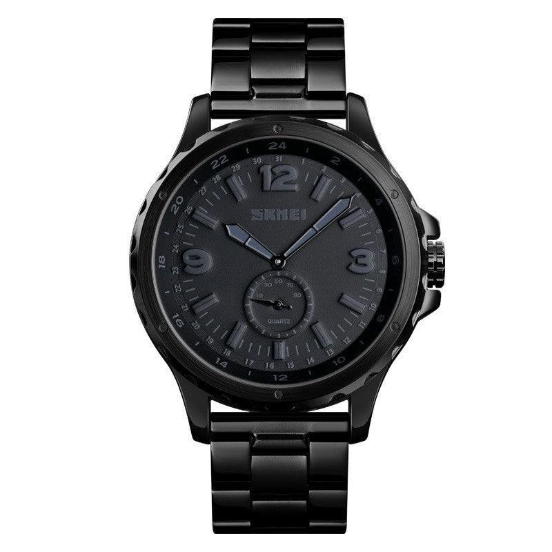 Skmei New Fashion Fashionmonger Steel Belt Quartz Watch Men's Waterproof Leisure Watch