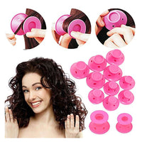 Soft Rubber Magic Hair Care Rollers Silicone Hair Curler Twist Hair No Heat No Clip Hair Curling Styling DIY Tool