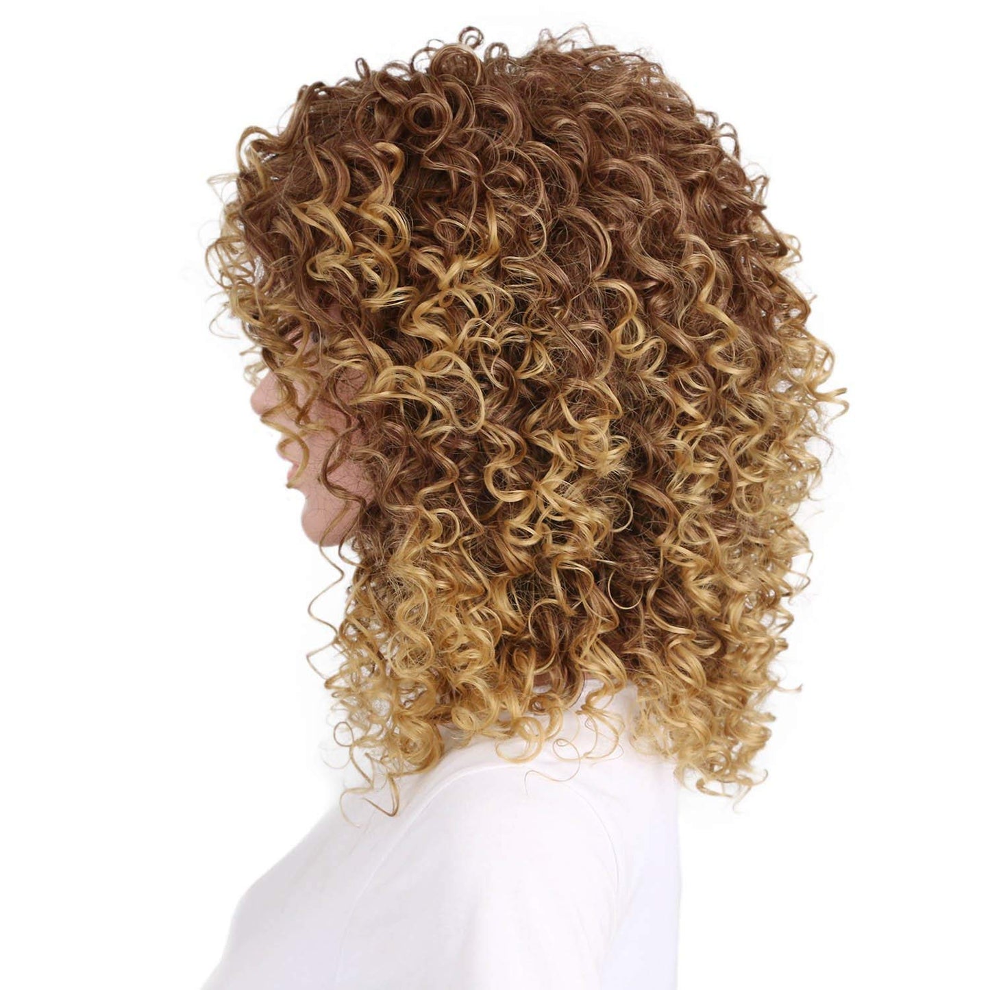 Fashionable chemical short curly hair wig