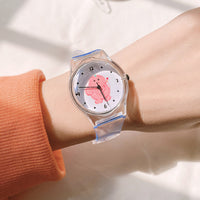 Simple Japanese analog watch for children