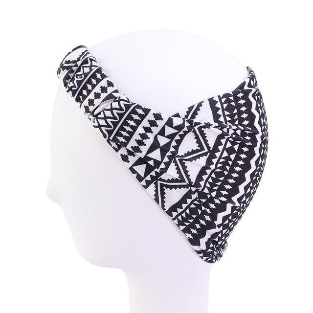 African Pattern Print Headband For Women Twist Style