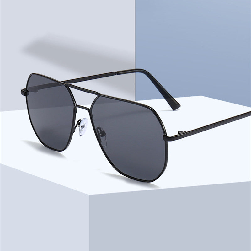Fashion Personality Double Beam Sunglasses Men's Retro