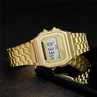 LED Electronic Watch Steel Band A159 Harajuku Style Watch Multifunction