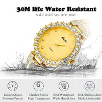 Women's Waterproof Copper Band Quartz Watch